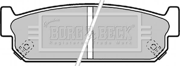 Borg & Beck BBP1599 - Bremžu uzliku kompl., Disku bremzes www.autospares.lv