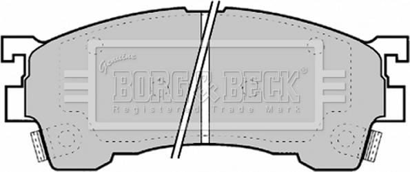 Borg & Beck BBP1594 - Bremžu uzliku kompl., Disku bremzes www.autospares.lv