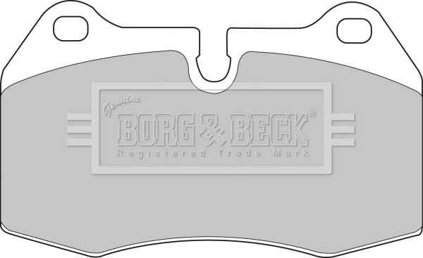 Borg & Beck BBP1596 - Bremžu uzliku kompl., Disku bremzes www.autospares.lv