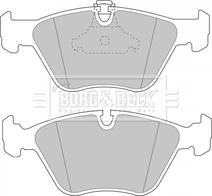 Borg & Beck BBP1590 - Bremžu uzliku kompl., Disku bremzes www.autospares.lv