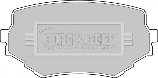 Borg & Beck BBP1597 - Тормозные колодки, дисковые, комплект www.autospares.lv