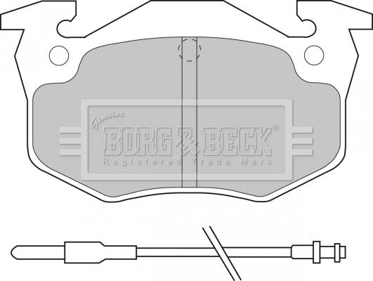 Borg & Beck BBP1545 - Brake Pad Set, disc brake www.autospares.lv