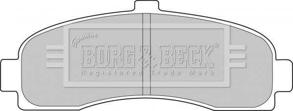 Borg & Beck BBP1541 - Bremžu uzliku kompl., Disku bremzes www.autospares.lv