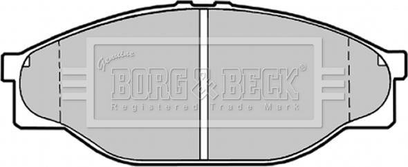 Borg & Beck BBP1548 - Bremžu uzliku kompl., Disku bremzes www.autospares.lv