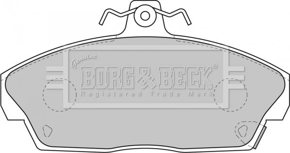 Borg & Beck BBP1559 - Bremžu uzliku kompl., Disku bremzes www.autospares.lv