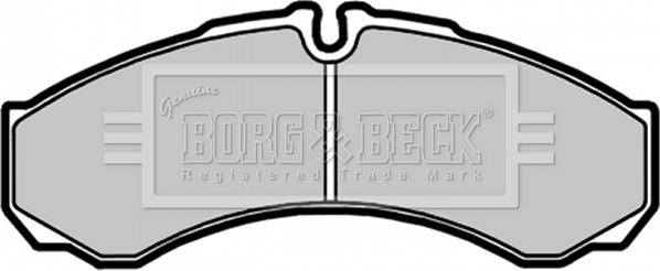 Borg & Beck BBP1554 - Bremžu uzliku kompl., Disku bremzes www.autospares.lv