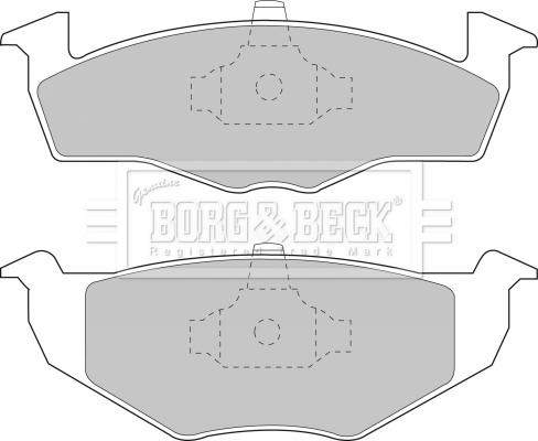 Borg & Beck BBP1555 - Тормозные колодки, дисковые, комплект www.autospares.lv