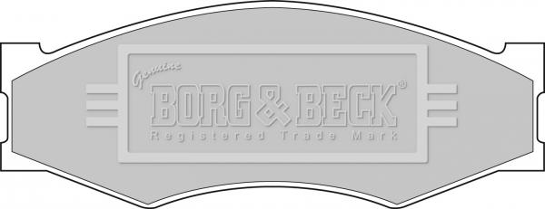 Borg & Beck BBP1551 - Bremžu uzliku kompl., Disku bremzes www.autospares.lv