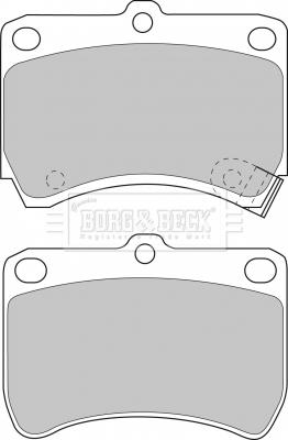 Borg & Beck BBP1553 - Bremžu uzliku kompl., Disku bremzes autospares.lv