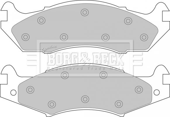 Borg & Beck BBP1566 - Bremžu uzliku kompl., Disku bremzes www.autospares.lv