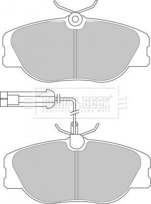 Borg & Beck BBP1567 - Brake Pad Set, disc brake www.autospares.lv