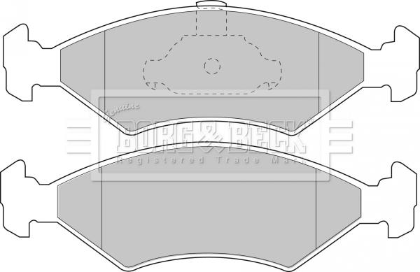 Borg & Beck BBP1509 - Тормозные колодки, дисковые, комплект www.autospares.lv