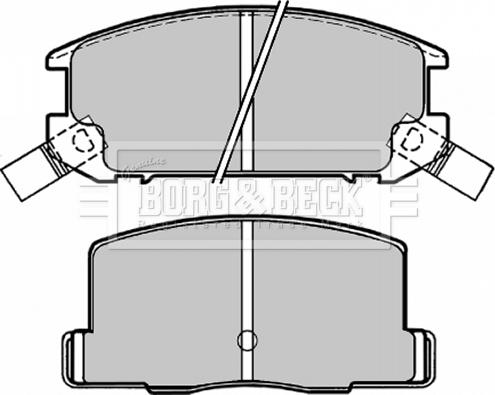 Borg & Beck BBP1504 - Brake Pad Set, disc brake www.autospares.lv