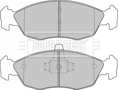 Borg & Beck BBP1505 - Brake Pad Set, disc brake www.autospares.lv