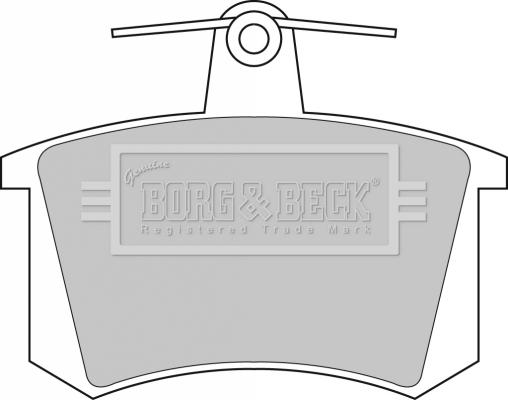 Borg & Beck BBP1503 - Тормозные колодки, дисковые, комплект www.autospares.lv