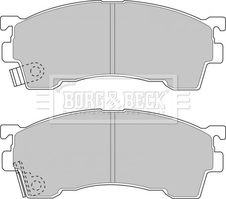 Borg & Beck BBP1516 - Brake Pad Set, disc brake www.autospares.lv