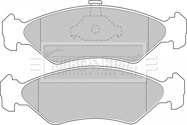 DJ Parts BP2552 - Тормозные колодки, дисковые, комплект www.autospares.lv