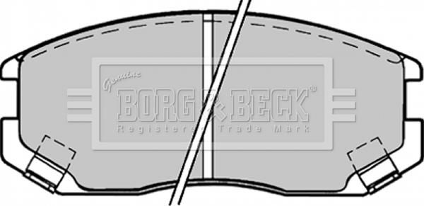 Borg & Beck BBP1518 - Тормозные колодки, дисковые, комплект www.autospares.lv