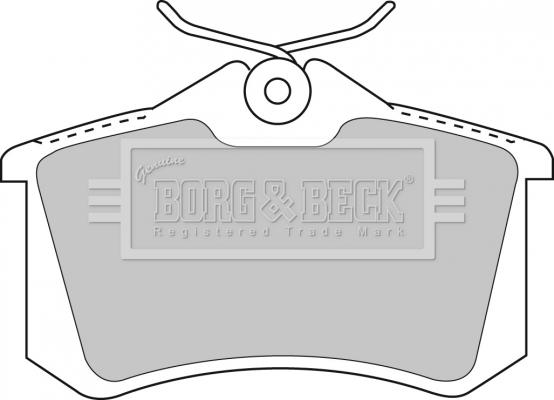 Borg & Beck BBP1512 - Brake Pad Set, disc brake www.autospares.lv