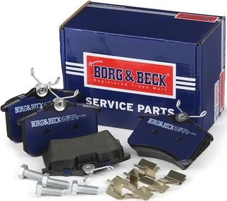 Borg & Beck BBP1512 - Тормозные колодки, дисковые, комплект www.autospares.lv