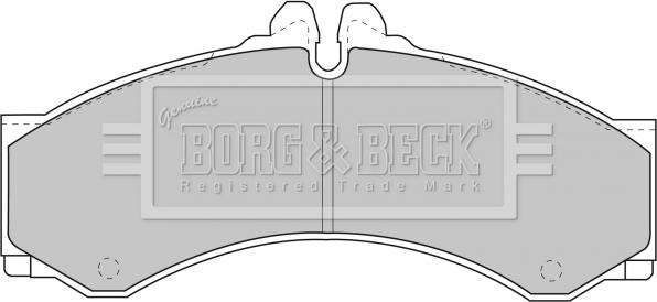 Borg & Beck BBP1589 - Тормозные колодки, дисковые, комплект www.autospares.lv