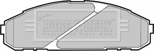 Borg & Beck BBP1585 - Bremžu uzliku kompl., Disku bremzes www.autospares.lv