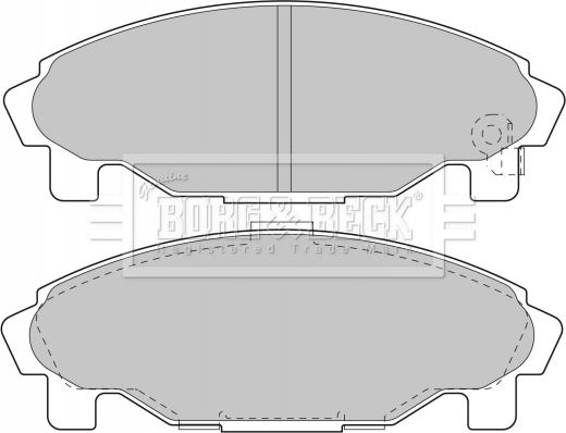 Borg & Beck BBP1581 - Bremžu uzliku kompl., Disku bremzes www.autospares.lv