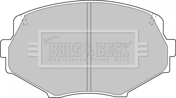 Borg & Beck BBP1583 - Bremžu uzliku kompl., Disku bremzes www.autospares.lv