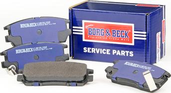 Borg & Beck BBP1582 - Тормозные колодки, дисковые, комплект www.autospares.lv