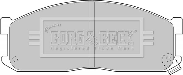 Borg & Beck BBP1536 - Bremžu uzliku kompl., Disku bremzes www.autospares.lv