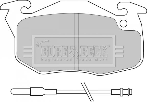 Borg & Beck BBP1532 - Bremžu uzliku kompl., Disku bremzes autospares.lv