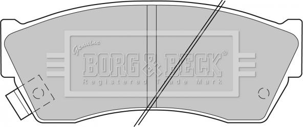 Borg & Beck BBP1529 - Brake Pad Set, disc brake www.autospares.lv