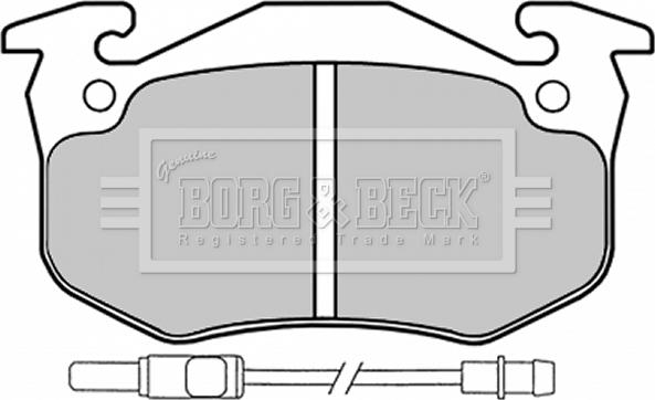 Borg & Beck BBP1525 - Тормозные колодки, дисковые, комплект www.autospares.lv