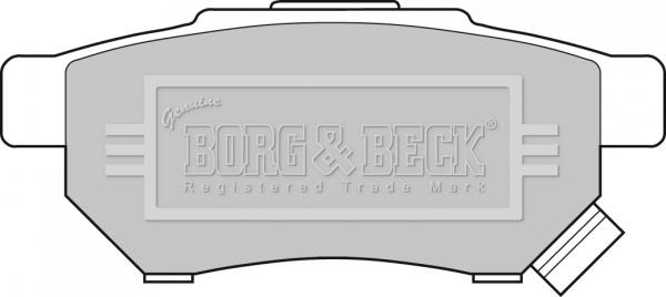 Borg & Beck BBP1526 - Тормозные колодки, дисковые, комплект www.autospares.lv