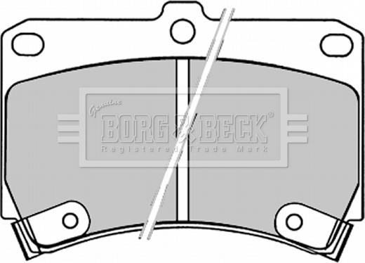 Borg & Beck BBP1520 - Bremžu uzliku kompl., Disku bremzes autospares.lv