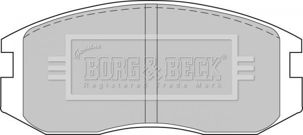 Borg & Beck BBP1521 - Тормозные колодки, дисковые, комплект www.autospares.lv