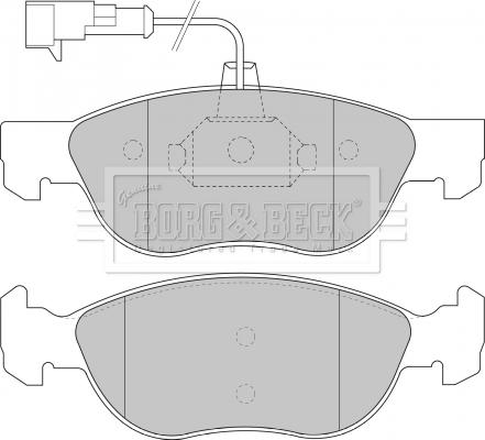 Borg & Beck BBP1576 - Bremžu uzliku kompl., Disku bremzes autospares.lv