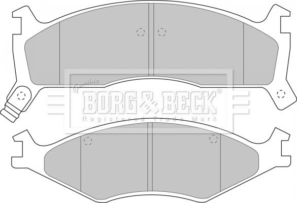 Borg & Beck BBP1573 - Тормозные колодки, дисковые, комплект www.autospares.lv