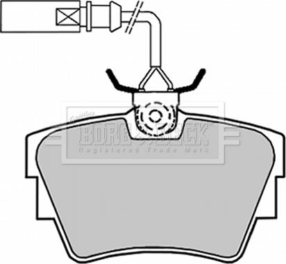 Borg & Beck BBP1694 - Bremžu uzliku kompl., Disku bremzes autospares.lv