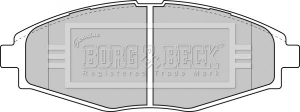 Borg & Beck BBP1649 - Bremžu uzliku kompl., Disku bremzes www.autospares.lv