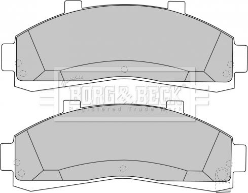 Borg & Beck BBP1644 - Brake Pad Set, disc brake www.autospares.lv