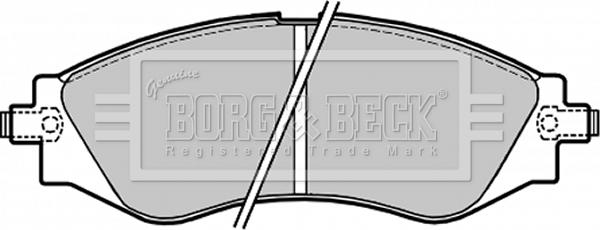 Borg & Beck BBP1642 - Bremžu uzliku kompl., Disku bremzes www.autospares.lv