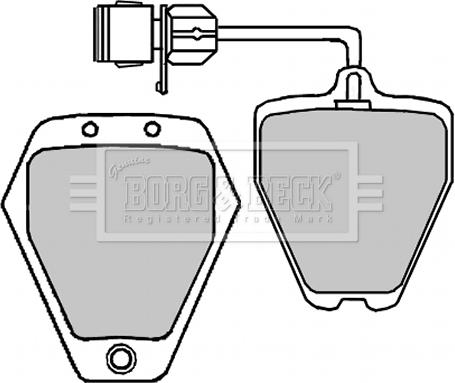 Borg & Beck BBP1647 - Brake Pad Set, disc brake www.autospares.lv