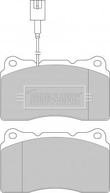 Borg & Beck BBP1655 - Bremžu uzliku kompl., Disku bremzes autospares.lv