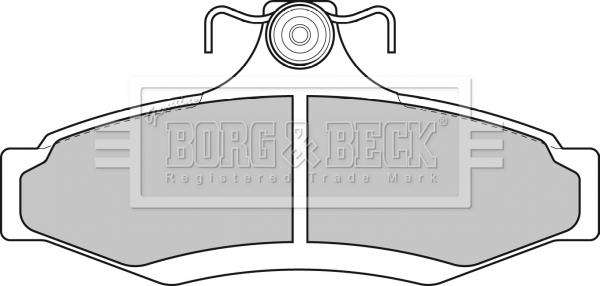 Borg & Beck BBP1651 - Тормозные колодки, дисковые, комплект www.autospares.lv