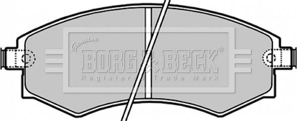 Borg & Beck BBP1658 - Brake Pad Set, disc brake www.autospares.lv