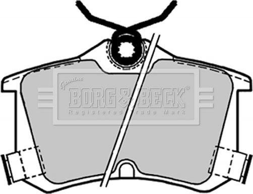 Borg & Beck BBP1653 - Bremžu uzliku kompl., Disku bremzes www.autospares.lv