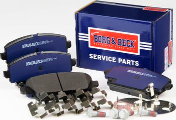 Borg & Beck BBP1652 - Bremžu uzliku kompl., Disku bremzes www.autospares.lv