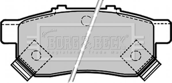 Borg & Beck BBP1657 - Bremžu uzliku kompl., Disku bremzes www.autospares.lv