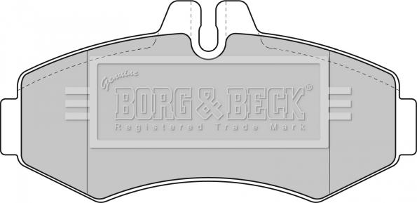 Borg & Beck BBP1664 - Bremžu uzliku kompl., Disku bremzes www.autospares.lv